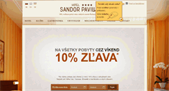 Desktop Screenshot of hotelsandor.sk