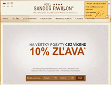 Tablet Screenshot of hotelsandor.sk